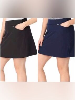 Bundle of Greg Norman Women's 4-Way Stretch Hidden Pockets Golf Tennis Skorts